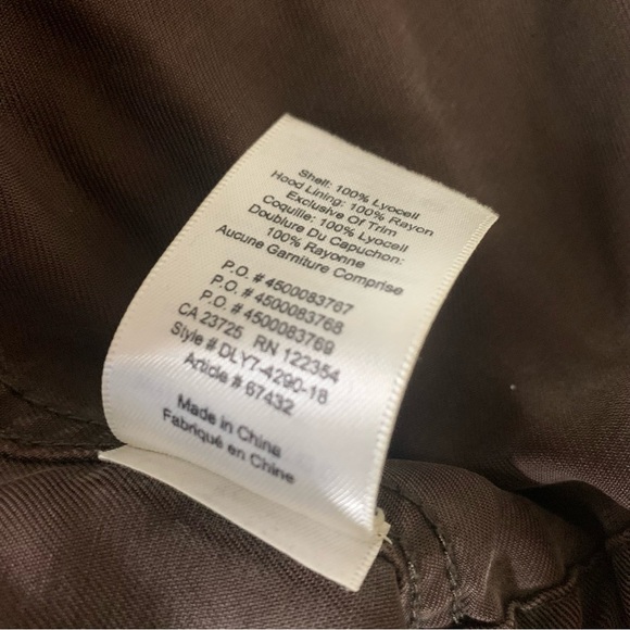 Aritzia Wilfred Free Anorak Style 100% Lyocell Hooded Coat L - Picture 4 of 10